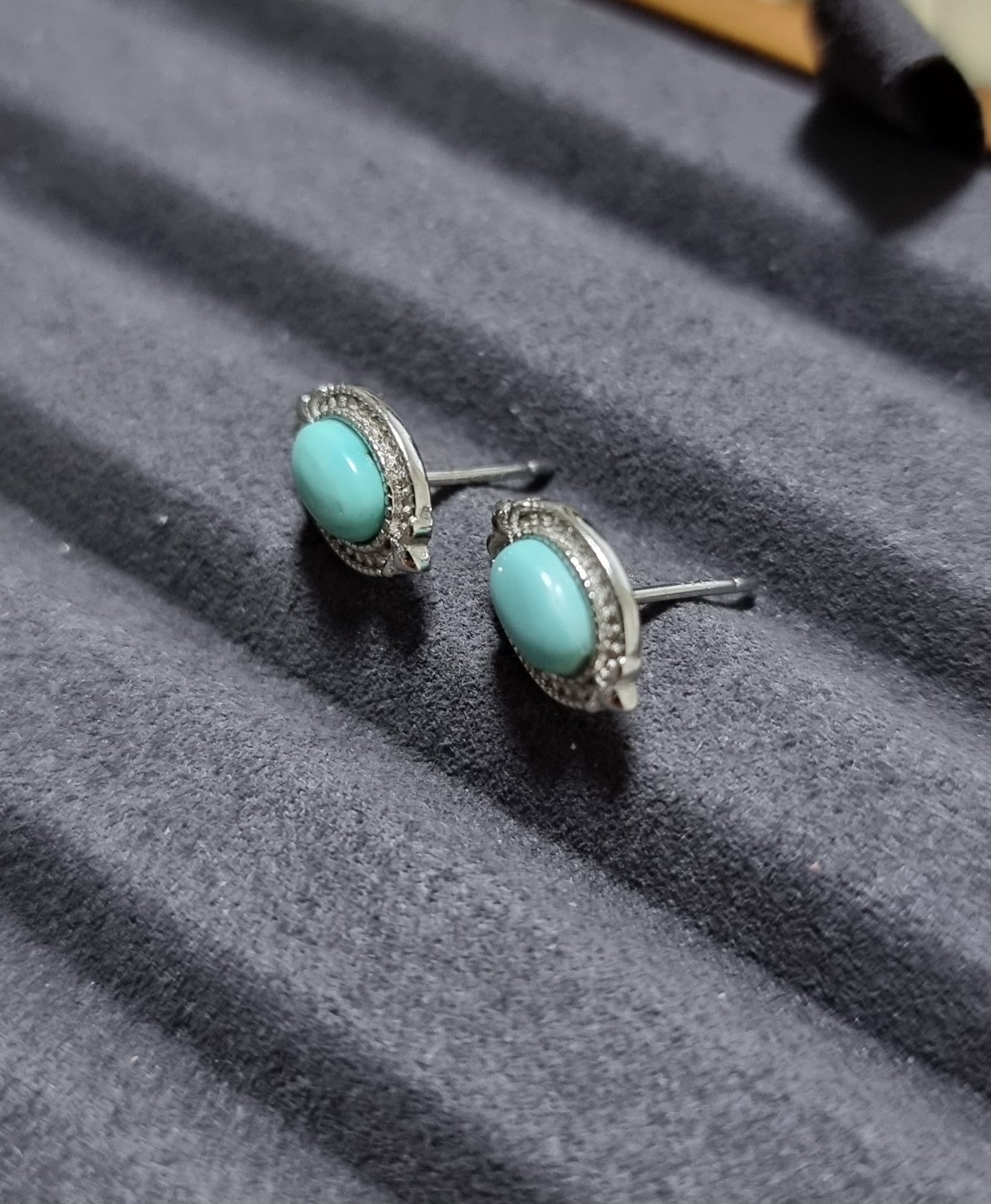 Turquoise in S925 Silver 绿松石