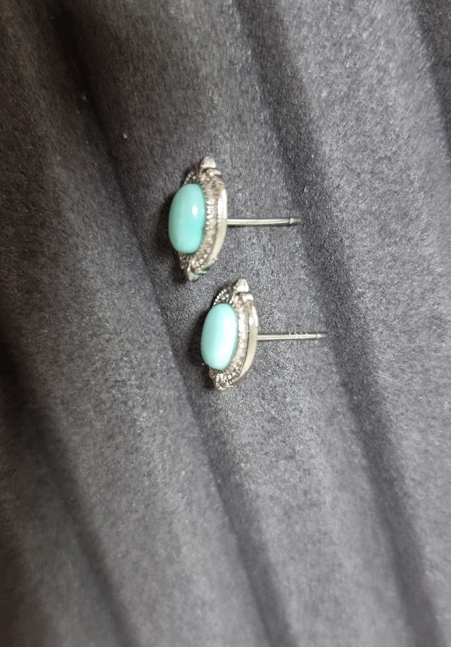 Turquoise in S925 Silver 绿松石