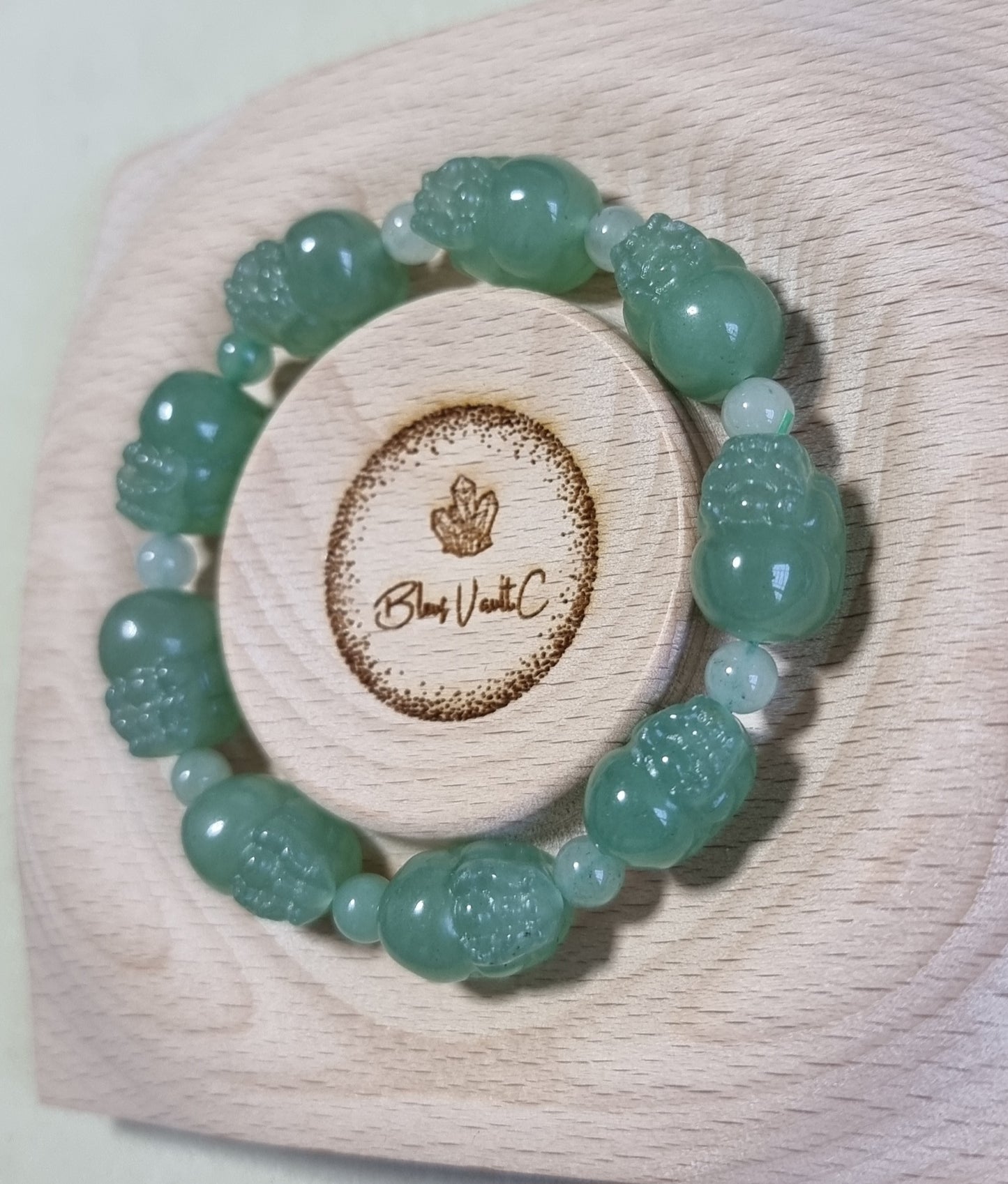 Aventurine Jade Pixiu 10 & 11mm 東陵玉 - Bleus Vault.C 