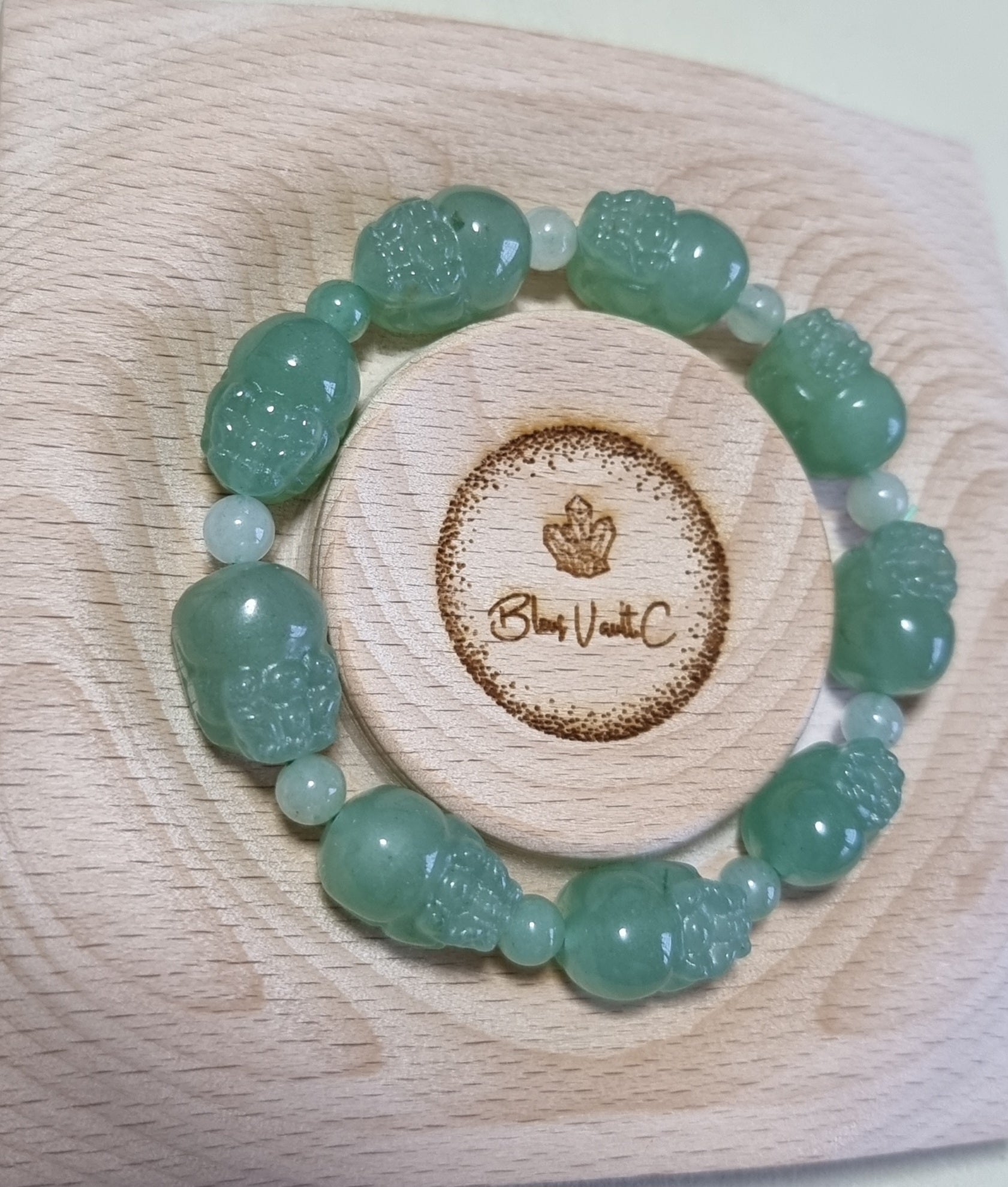 Aventurine Jade Pixiu 10 & 11mm 東陵玉 - Bleus Vault.C 