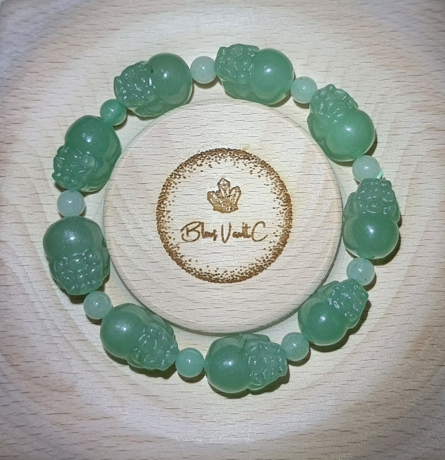 Aventurine Jade Pixiu 10 & 11mm 東陵玉 - Bleus Vault.C 