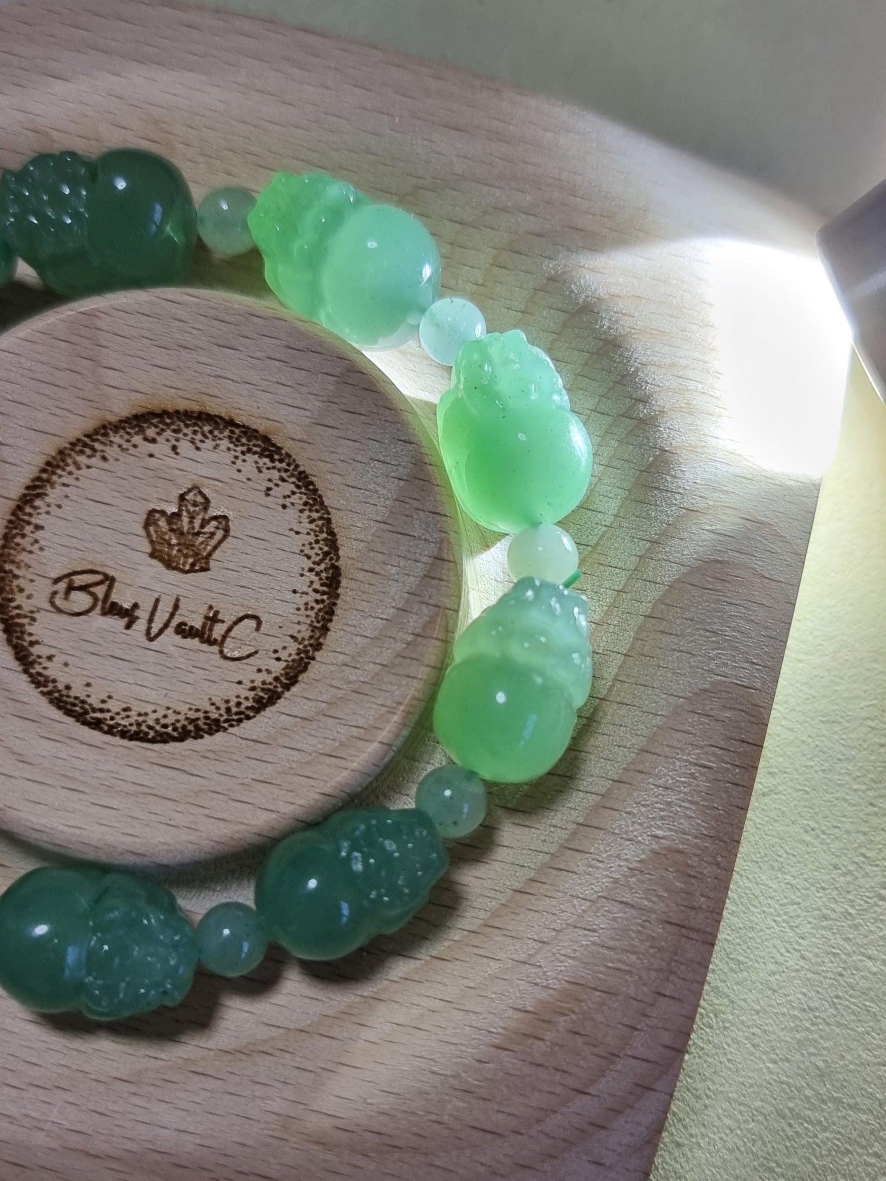 Aventurine Jade Pixiu 10 & 11mm 東陵玉 - Bleus Vault.C 