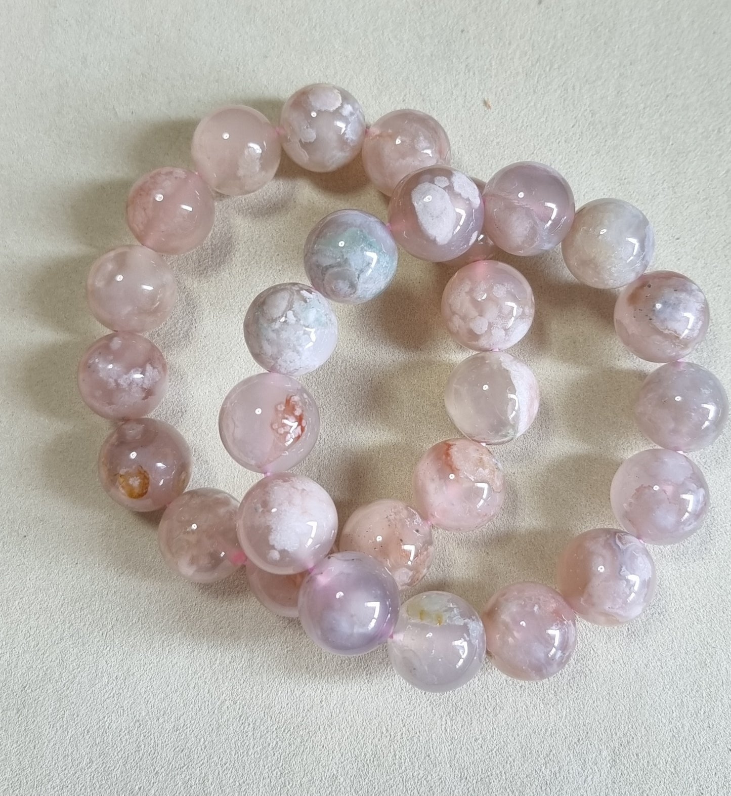 Cherry Blossom Agate Sakura Pinky Purple (High Grade) 16mm 樱花玛瑙