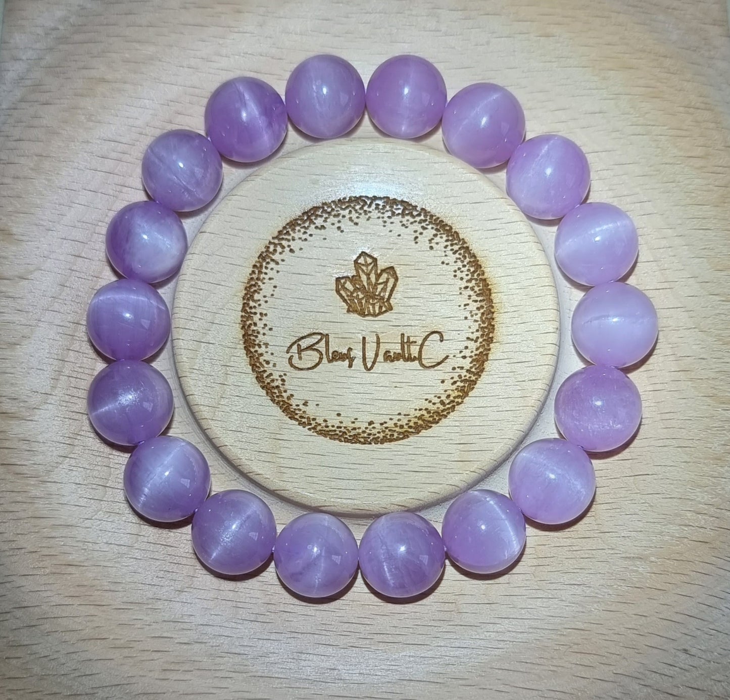 Kunzite Cat Eye (Premium Grade) with Certification 11mm 紫锂辉石