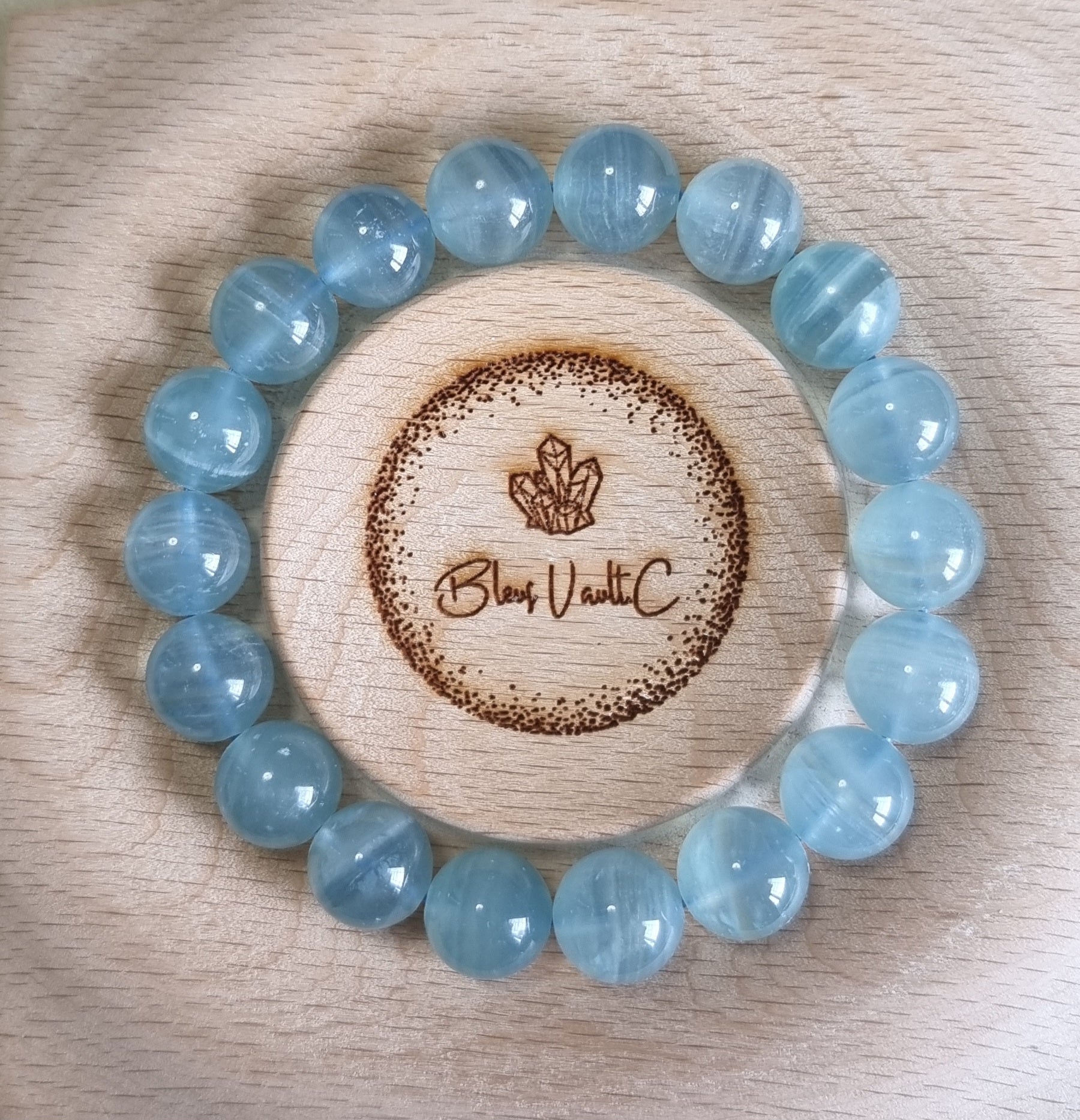 Blue Calcite (High Grade) 12mm 方解石 - Bleus Vault.C 