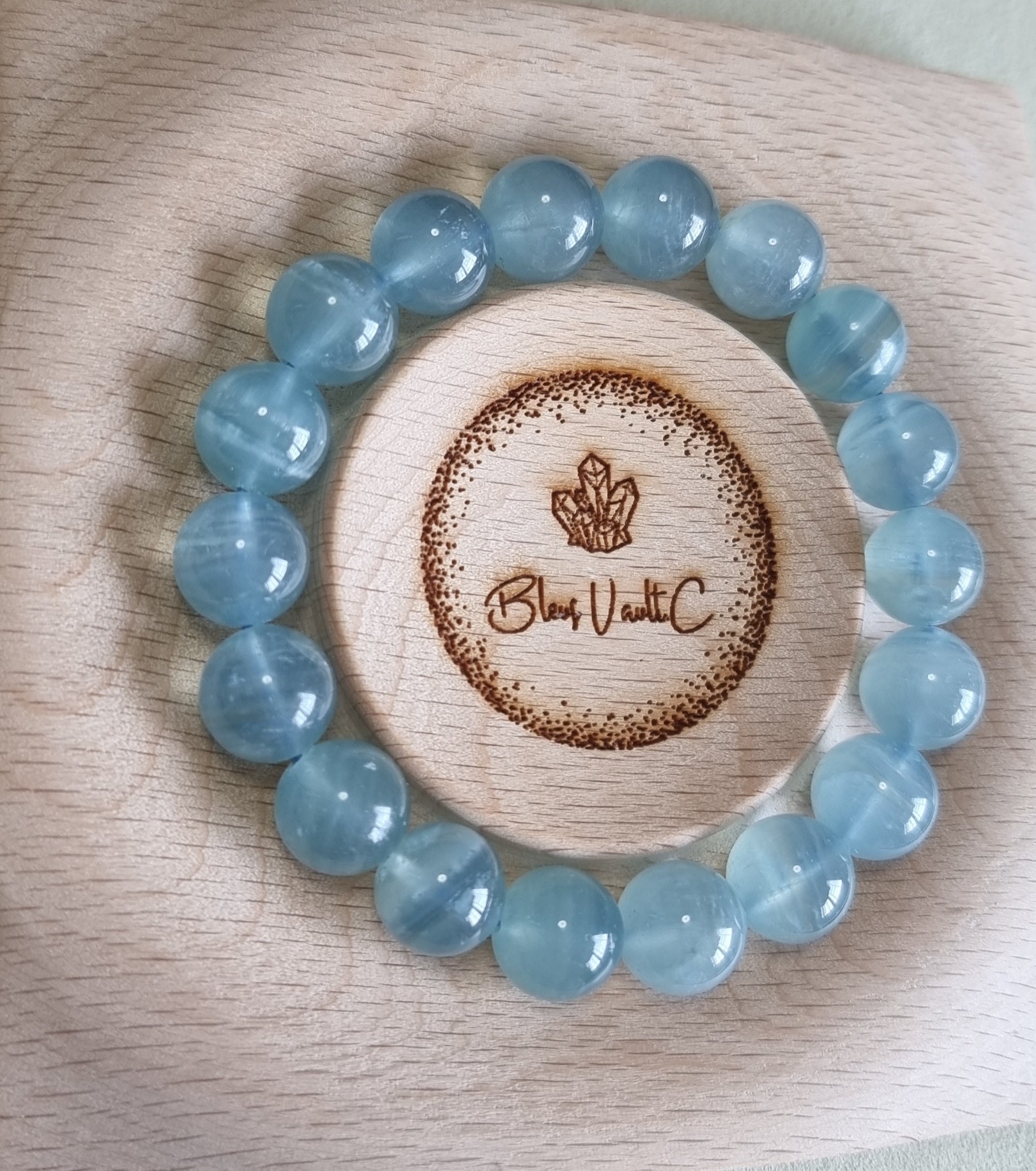 Blue Calcite (High Grade) 12mm 方解石 - Bleus Vault.C 