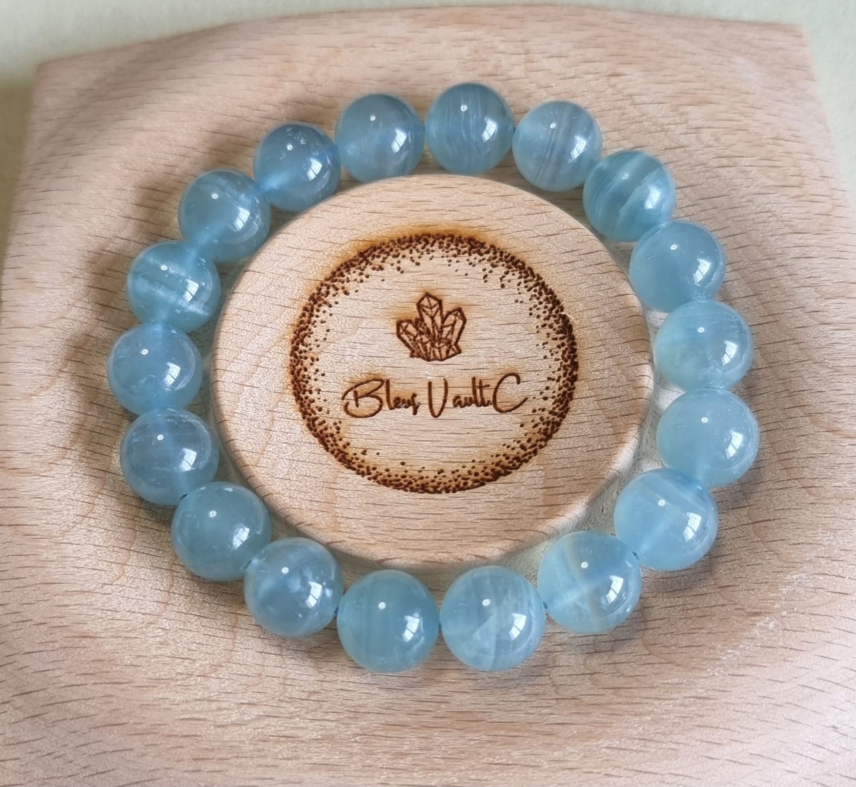 Blue Calcite (High Grade) 12mm 方解石 - Bleus Vault.C 