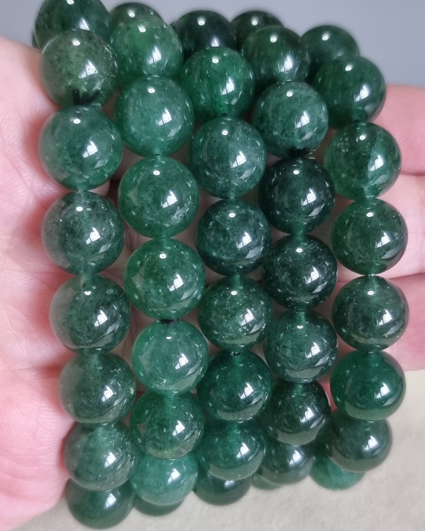 Green Strawberry Quartz (High Grade) 12mm 绿草莓晶