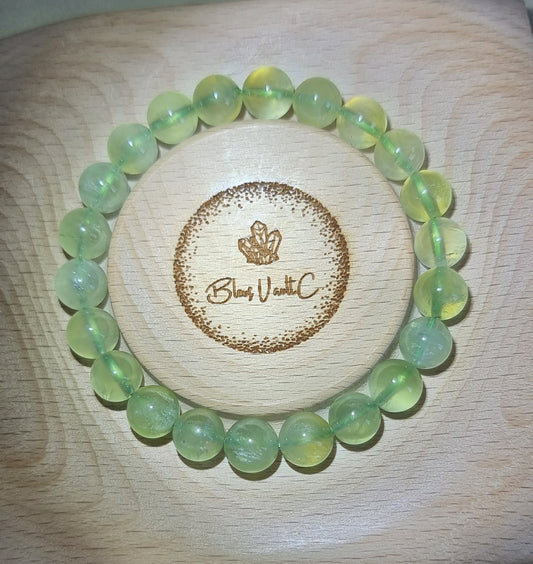 Green Prehnite Clear Clarity (Premium Grade) 9mm & 9.5mm 葡萄石