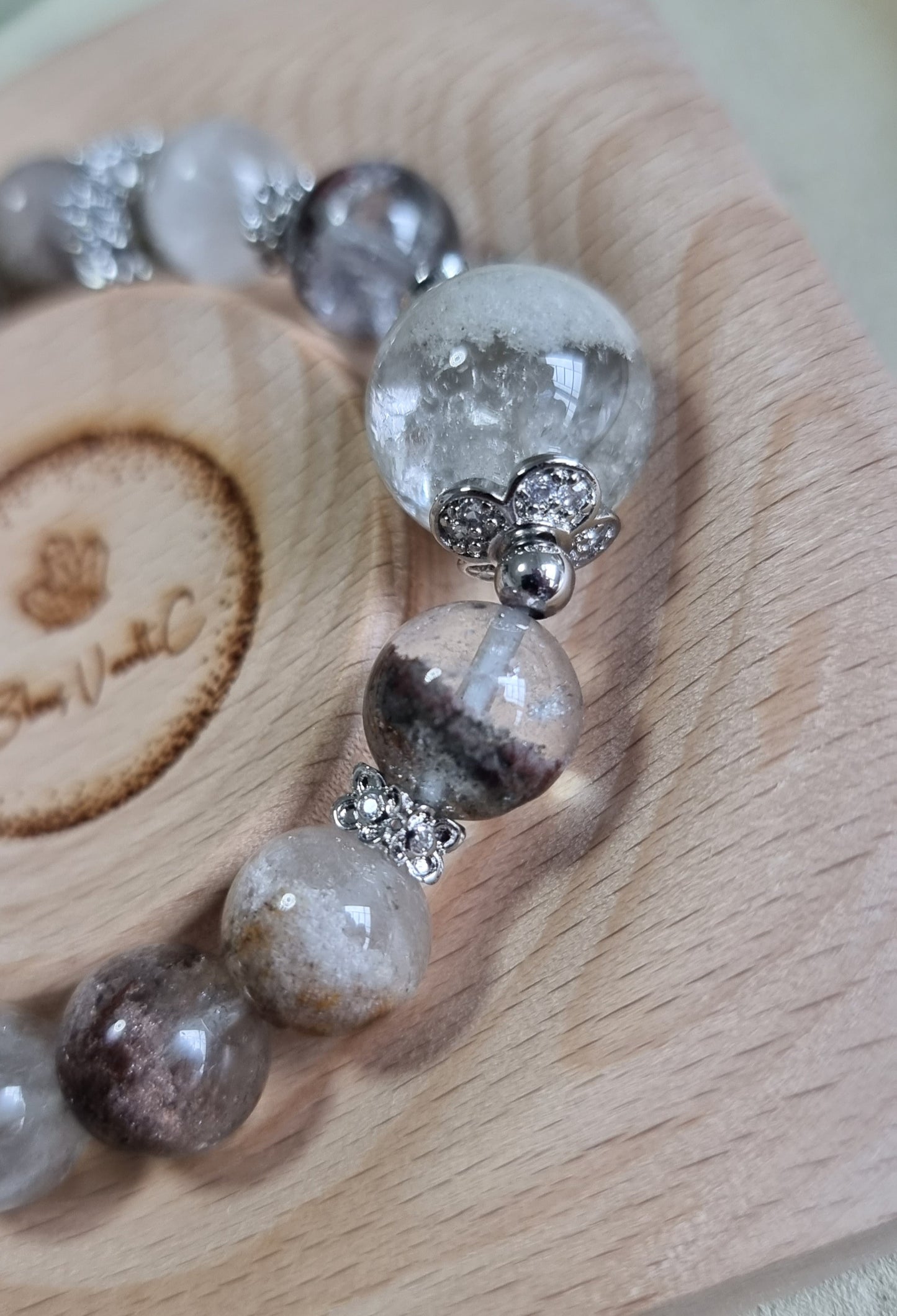 W2-White Phantom Quartz 11mm. Inspired from Multnomah Falls, Oregon during winter