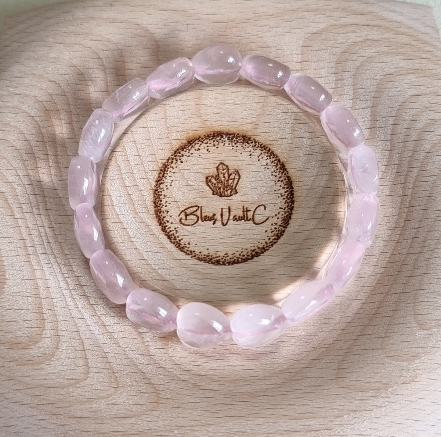 Faceted Heart Rose Quartz 12mm (High Grade) 粉晶