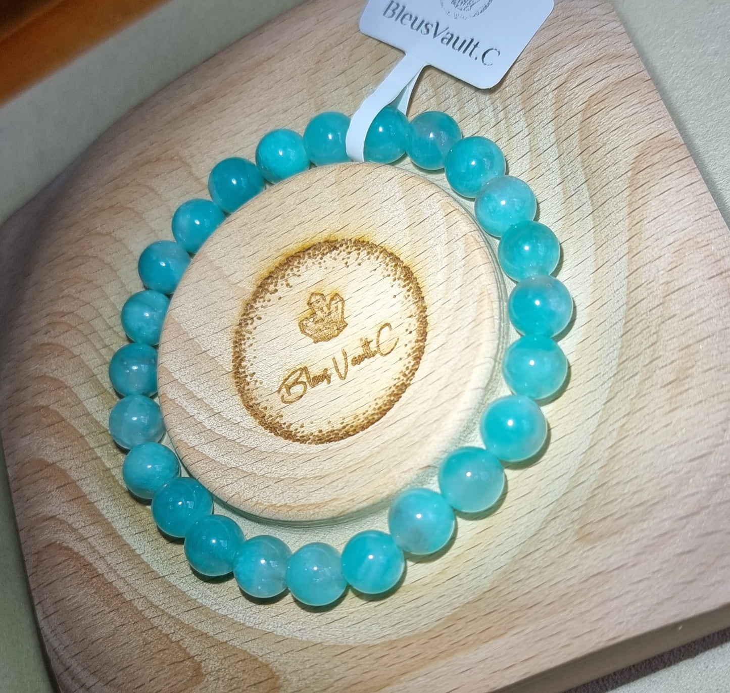 Amazonite 8mm (High Grade) new pit 天河石