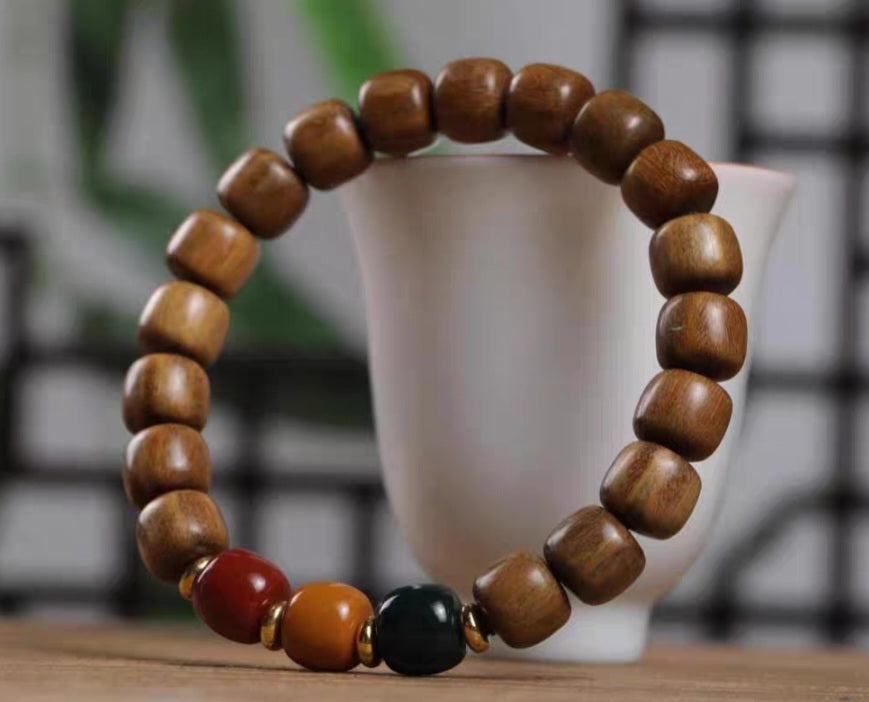 Wood Bracelets Ebony Black Sandalwood, Green Sandalwood 10mm 黑檀木/绿檀木 - Bleus Vault.C 