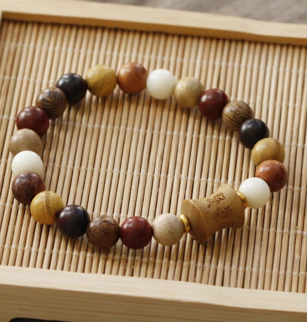 Wood Bracelet Combination Sandalwood 8.5mm 檀木 - Bleus Vault.C 