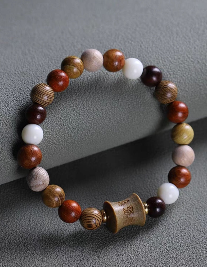 Wood Bracelet Combination Sandalwood 8.5mm 檀木 - Bleus Vault.C 